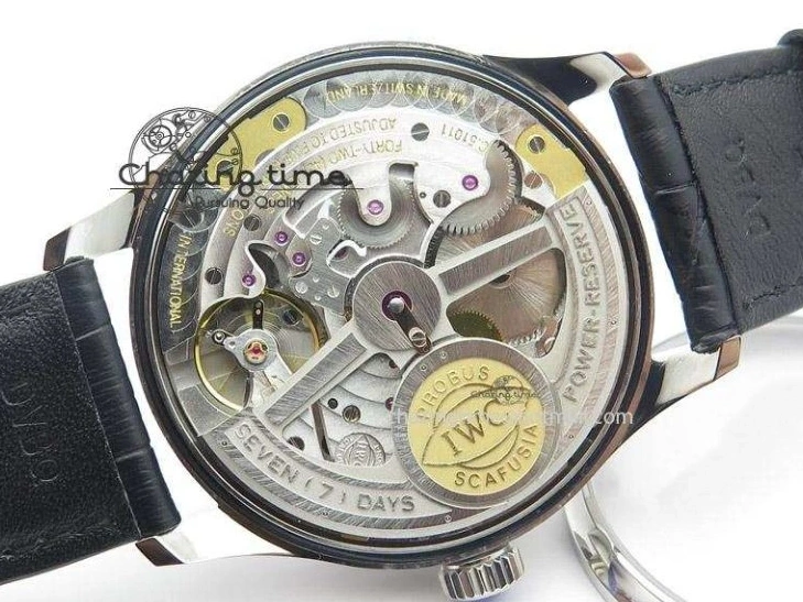 MIROTIME 0406 Portuguese Real PR IW500126 ZF 1:1 Best Edition Grey Red Dial On Black Leather Strap A52010 V Resilient 7333